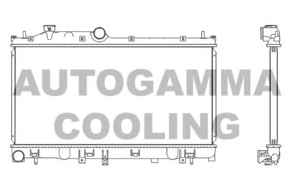 AUTOGAMMA 107532 Радиатор охлаждения двигателя AUTOGAMMA для SUBARU