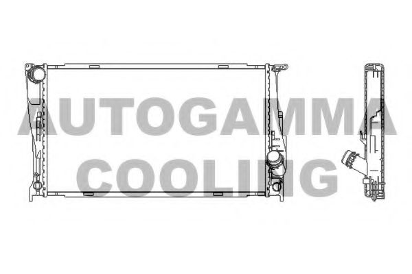 AUTOGAMMA 107534 Радиатор охлаждения двигателя для BMW X1