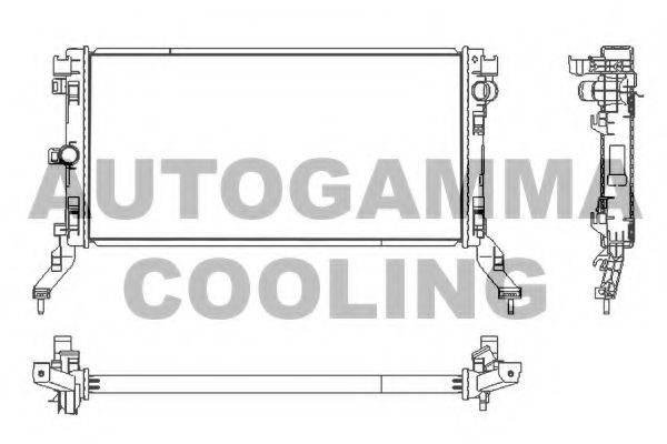 AUTOGAMMA 107536 Радиатор охлаждения двигателя для RENAULT LATITUDE