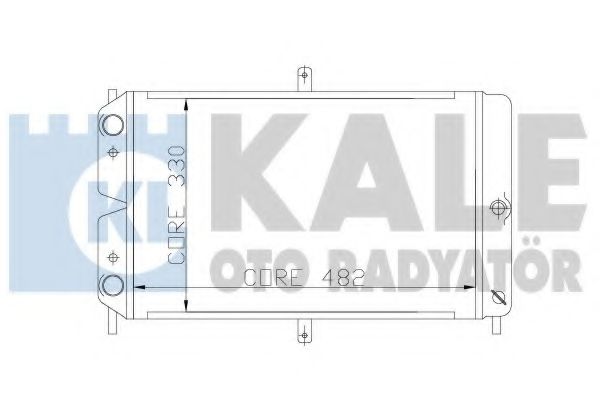 KALE OTO RADYATÖR 166200 Радиатор охлаждения двигателя для LADA SABLE