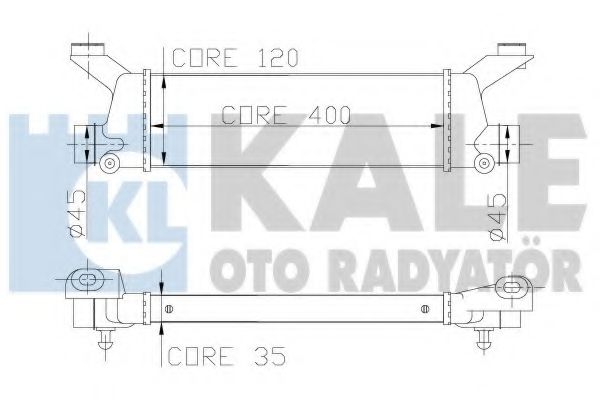 KALE OTO RADYATÖR 347900 Интеркулер для MERCEDES-BENZ A-CLASS