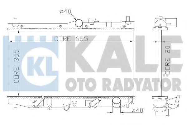 KALE OTO RADYATÖR 349900 Радиатор охлаждения двигателя KALE OTO RADYATÖR для ROVER
