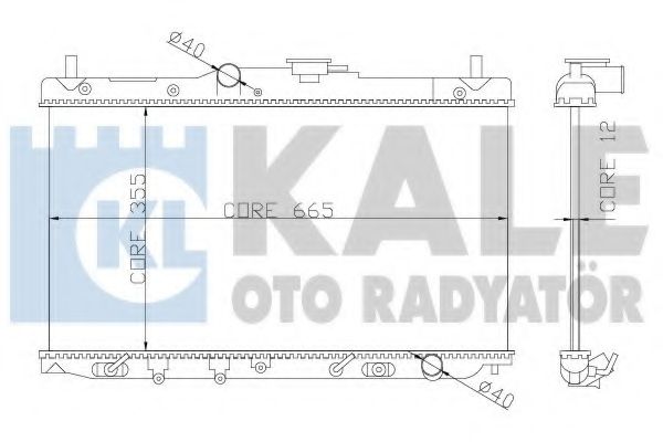 KALE OTO RADYATÖR 357700 Радиатор охлаждения двигателя для ROVER