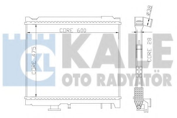 KALE OTO RADYATÖR 358700 Радиатор охлаждения двигателя для ISUZU