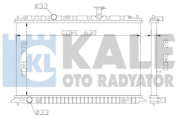 KALE OTO RADYATÖR 359100 Радиатор охлаждения двигателя KALE OTO RADYATÖR для KIA