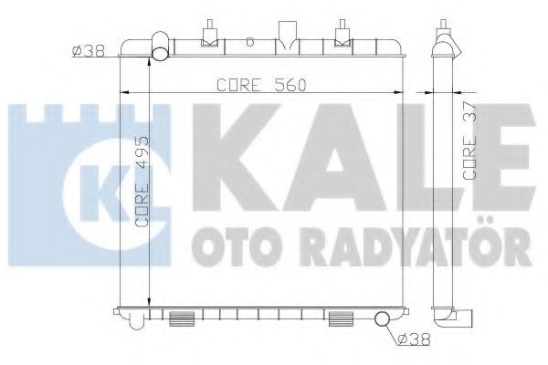 KALE OTO RADYATÖR 359300 Радиатор охлаждения двигателя KALE OTO RADYATÖR для LAND ROVER