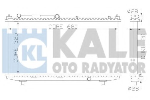 KALE OTO RADYATÖR 359900 Радиатор охлаждения двигателя KALE OTO RADYATÖR для MAZDA