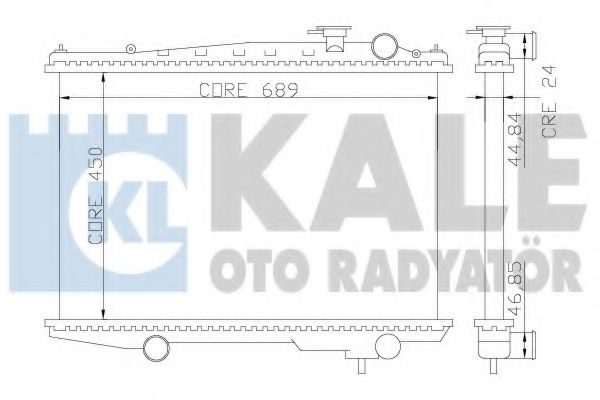 KALE OTO RADYATÖR 362700 Радиатор охлаждения двигателя KALE OTO RADYATÖR для NISSAN