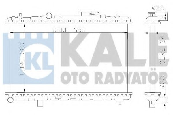KALE OTO RADYATÖR 369200 Радиатор охлаждения двигателя KALE OTO RADYATÖR для HYUNDAI