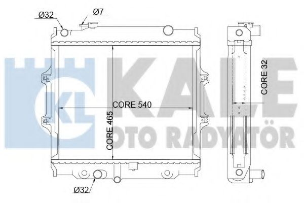 KALE OTO RADYATÖR 342195 Радиатор, охлаждение двигателя KALE OTO RADYATÖR 342195 Радиатор, охлаждение двигателя