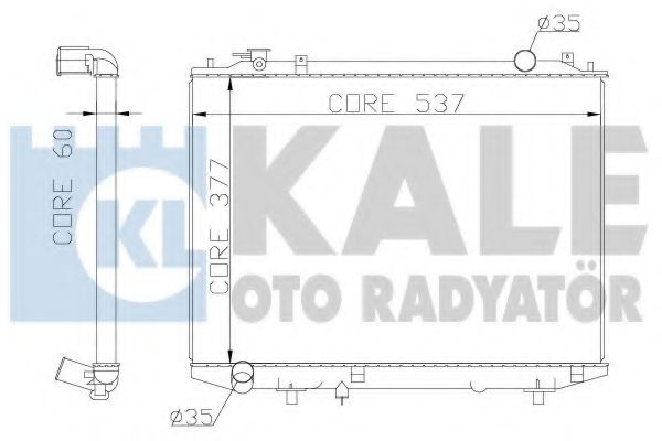 KALE OTO RADYATÖR 356200 Радиатор охлаждения двигателя для MAZDA BT-50