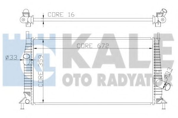 KALE OTO RADYATÖR 356300 Радиатор охлаждения двигателя для VOLVO C30
