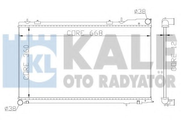 KALE OTO RADYATÖR 364900 Радиатор охлаждения двигателя KALE OTO RADYATÖR для SUBARU