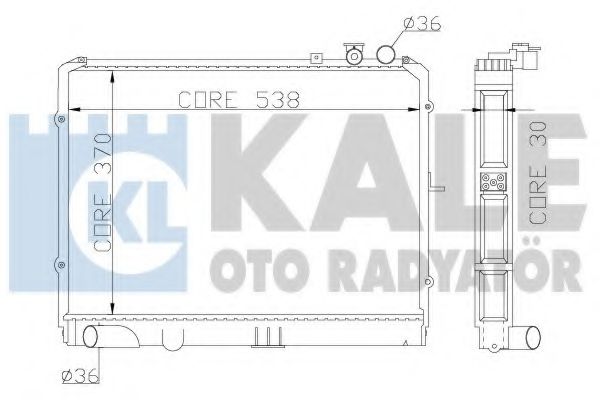KALE OTO RADYATÖR 369900 Радиатор охлаждения двигателя для KIA BESTA
