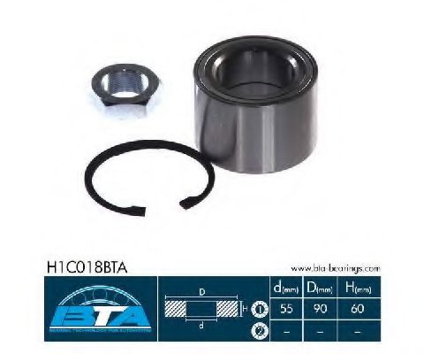 BTA H1C018BTA Ступица BTA для FIAT