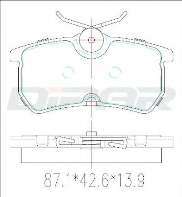 DITAS DFB2359 Тормозные колодки DITAS 