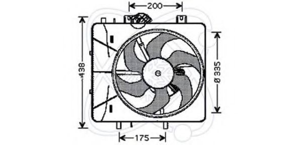 ELECTRO AUTO 32VC002 Вентилятор системы охлаждения двигателя ELECTRO AUTO 