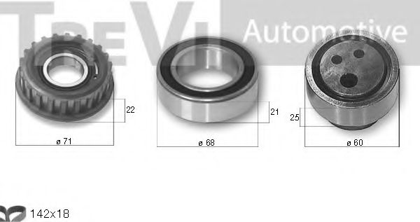 TREVI AUTOMOTIVE KD1180 Комплект ГРМ TREVI AUTOMOTIVE 