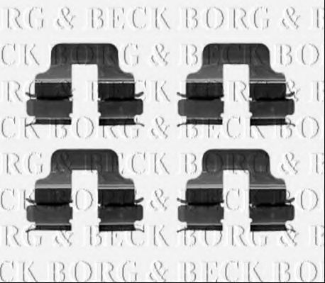 BORG & BECK BBK1234 Скобы тормозных колодок BORG & BECK 