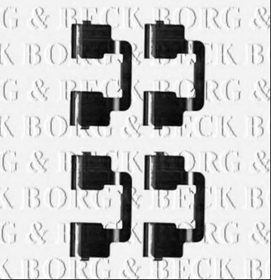 BORG & BECK BBK1250 Скобы тормозных колодок BORG & BECK 