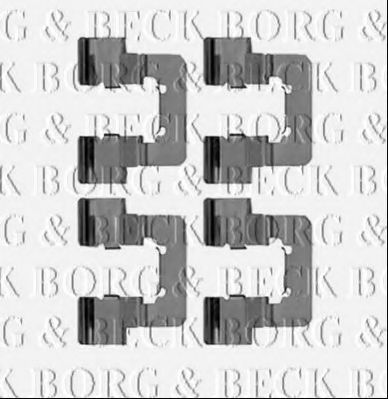 BORG & BECK BBK1257 Скобы тормозных колодок BORG & BECK 