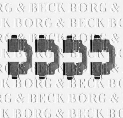 BORG & BECK BBK1258 Скобы тормозных колодок BORG & BECK 