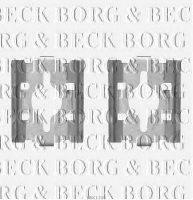 BORG & BECK BBK1300 Скобы тормозных колодок BORG & BECK для IVECO