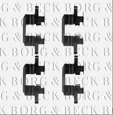 BORG & BECK BBK1385 Скобы тормозных колодок для SUBARU