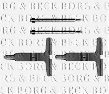 BORG & BECK BBK1401 Скобы тормозных колодок для CHRYSLER
