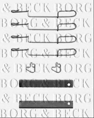 BORG & BECK BBK1427 Скобы тормозных колодок BORG & BECK 