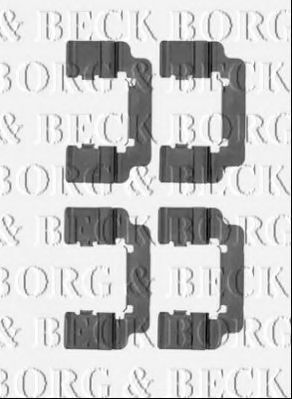 BORG & BECK BBK1451 Скобы тормозных колодок BORG & BECK 