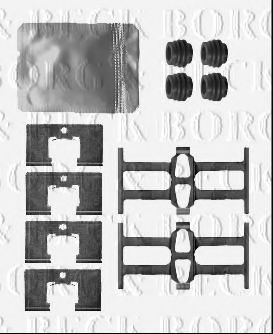 BORG & BECK BBK1473 Скобы тормозных колодок BORG & BECK 