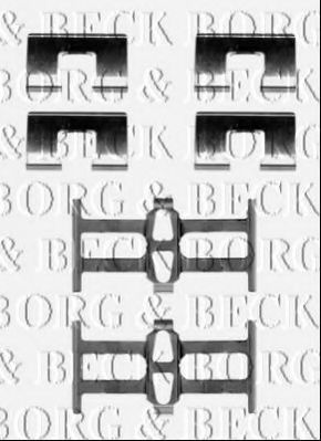 BORG & BECK BBK1490 Скобы тормозных колодок для ROVER