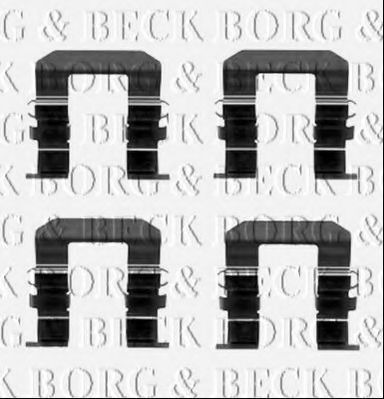 BORG & BECK BBK1538 Скобы тормозных колодок для CHEVROLET CAPTIVA