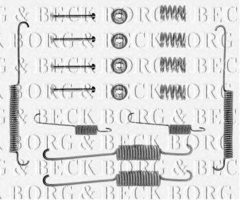 BORG & BECK BBK6034 Скобы тормозных колодок для RENAULT TRAFIC