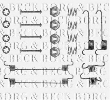 BORG & BECK BBK6077 Скобы тормозных колодок для PEUGEOT 106