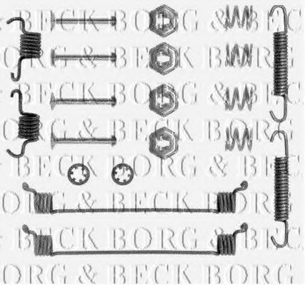 BORG & BECK BBK6086 Скобы тормозных колодок для RENAULT TWINGO
