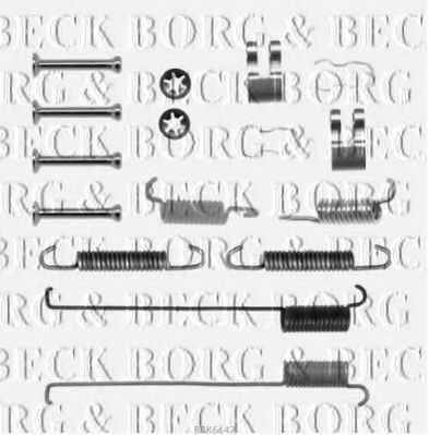 BORG & BECK BBK6142 Скобы тормозных колодок для FIAT PANDA