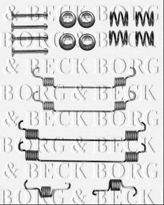 BORG & BECK BBK6149 Скобы тормозных колодок для CITROËN C1