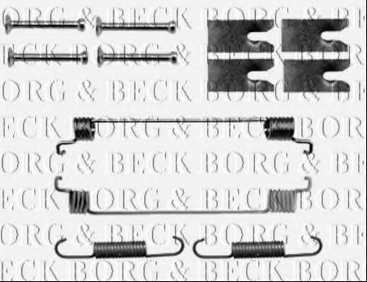 BORG & BECK BBK6151 Скобы тормозных колодок для FIAT QUBO