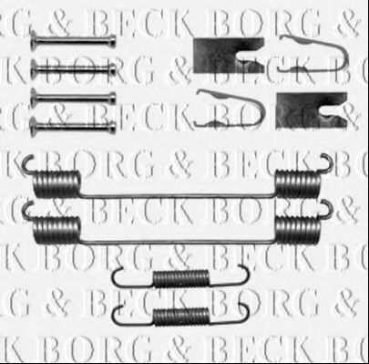 BORG & BECK BBK6152 Скобы тормозных колодок для OPEL ADAM