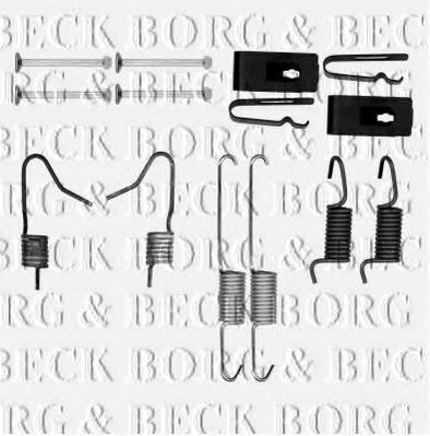 BORG & BECK BBK6167 Скобы тормозных колодок для RENAULT KOLEOS