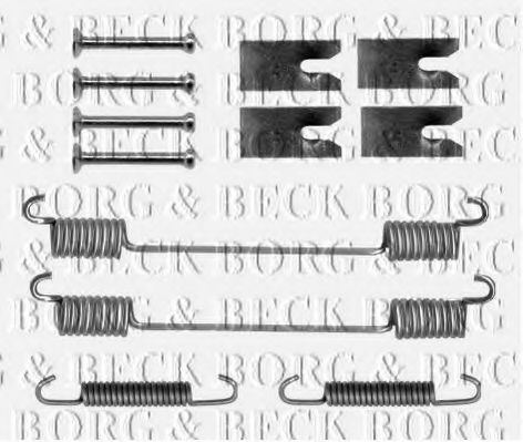 BORG & BECK BBK6176 Скобы тормозных колодок для CITROËN JUMPER