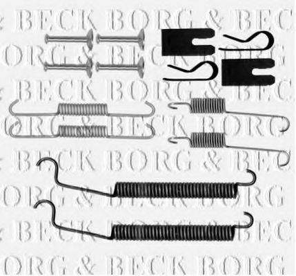 BORG & BECK BBK6218 Скобы тормозных колодок BORG & BECK для SMART