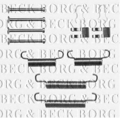 BORG & BECK BBK6278 Скобы тормозных колодок BORG & BECK для IVECO