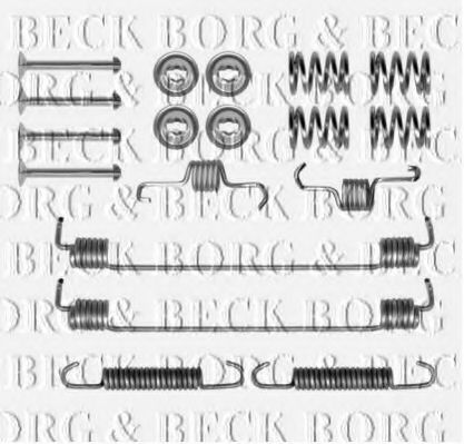BORG & BECK BBK6292 Скобы тормозных колодок BORG & BECK для DACIA