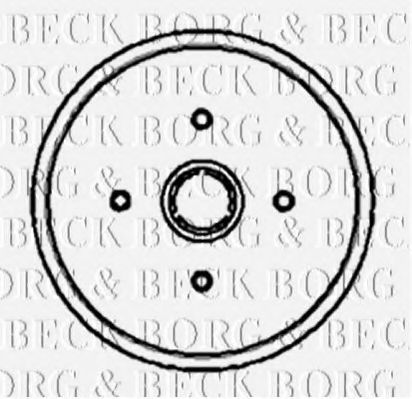 BORG & BECK BBR7002 Тормозной барабан для VOLKSWAGEN GOLF (Фольксваген Голф)