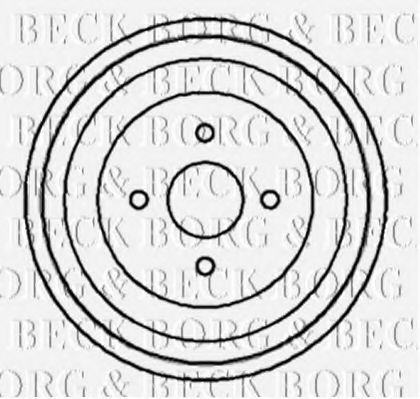 BORG & BECK BBR7004 Тормозной барабан BORG & BECK 