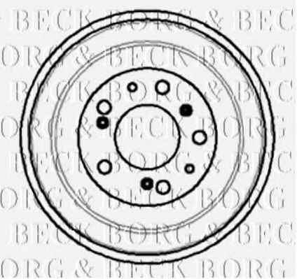 BORG & BECK BBR7011 Тормозной барабан для FIAT