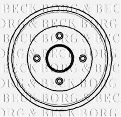 BORG & BECK BBR7034 Тормозной барабан BORG & BECK 